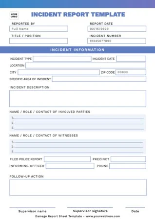 Design a report document