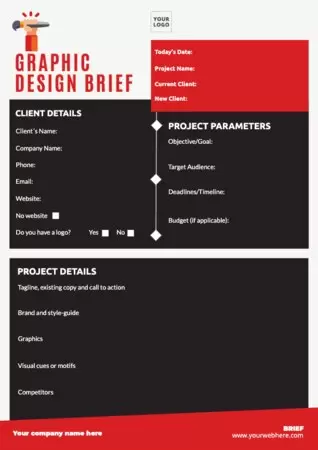 Edit a creative brief sample