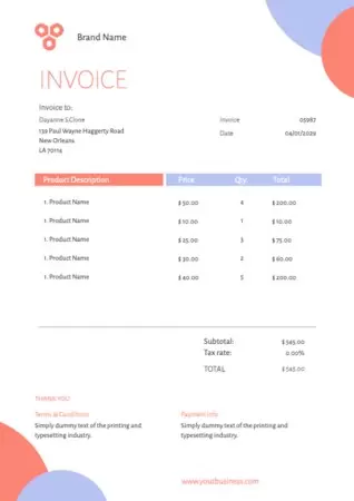 Edit an invoice