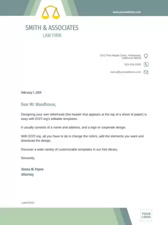 Edit a letterhead