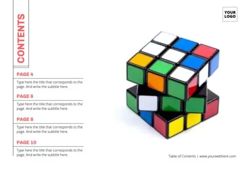 Edit a list of contents template