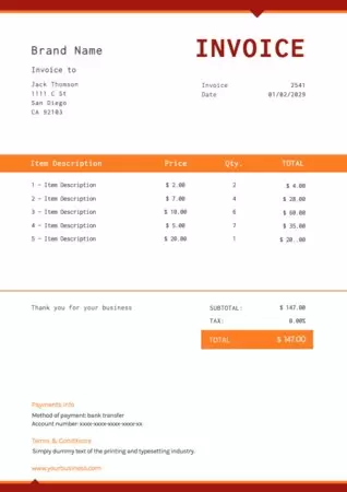 Edit an invoice