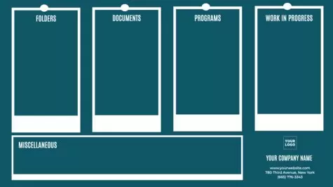 Edit a desktop wallpaper organizer
