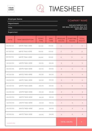 Edit a timesheet