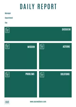 Design a report document