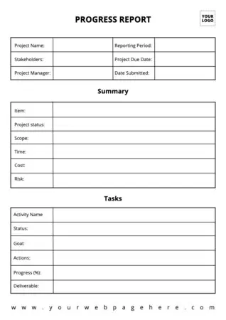 Design a report document