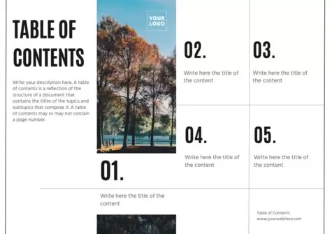 Edit a list of contents template