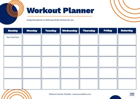 Edit a weekly planner