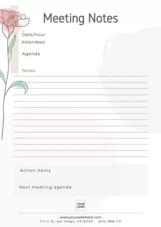 Edit a Minutes template