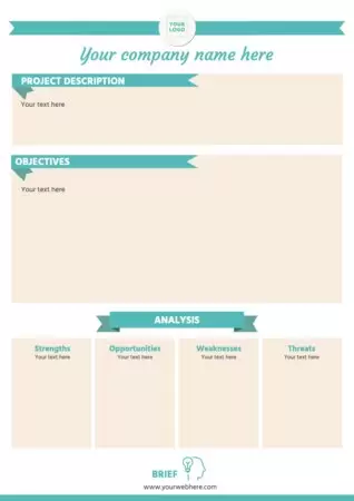 Edit a creative brief sample