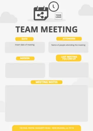 Edit a Minutes template