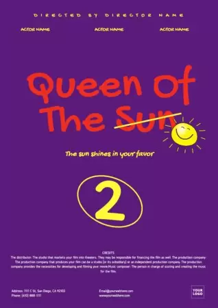 Edit a movie poster