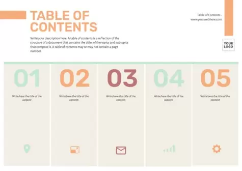 Edit a list of contents template