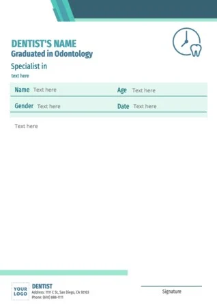 Edit a blank prescription form