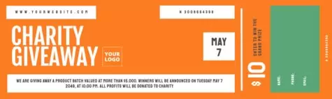 Edit a raffle ticket template
