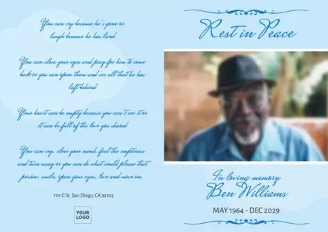 Edit an obituary card