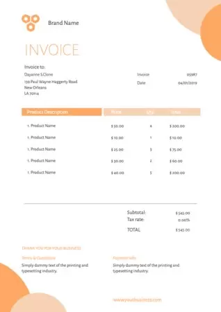 Edit an invoice