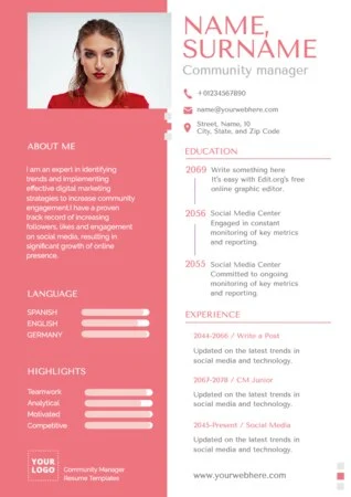Create your resume