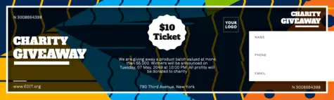 Edit a raffle ticket template