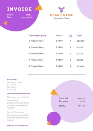 Edit an invoice