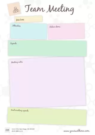 Edit a Minutes template