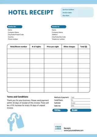 Edit a receipt sample