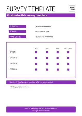 Edit a survey