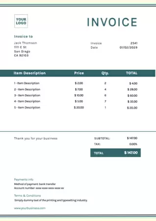 Edit an invoice