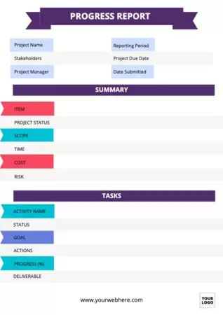 Design a report document