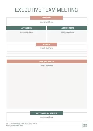 Edit a Minutes template