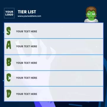 Edit a tier list blank template