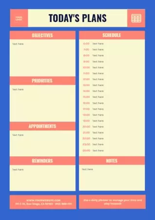 Edit a daily planner