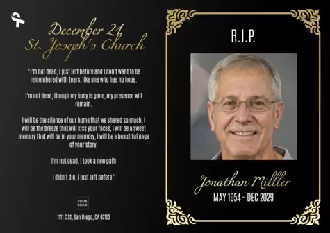 Edit an obituary card