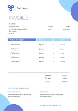 Edit an invoice