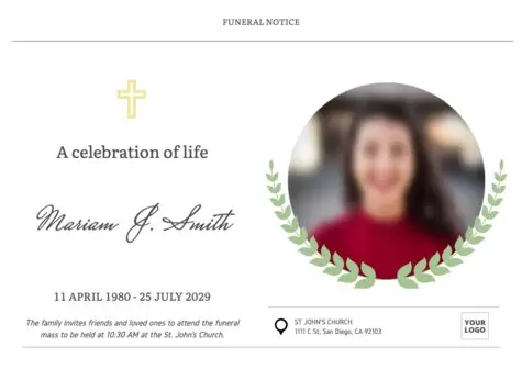 Edit an obituary card