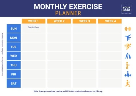 Edit a weekly planner