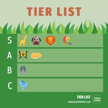 Edit a tier list blank template