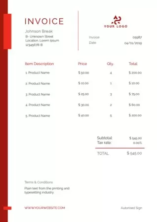 Edit an invoice
