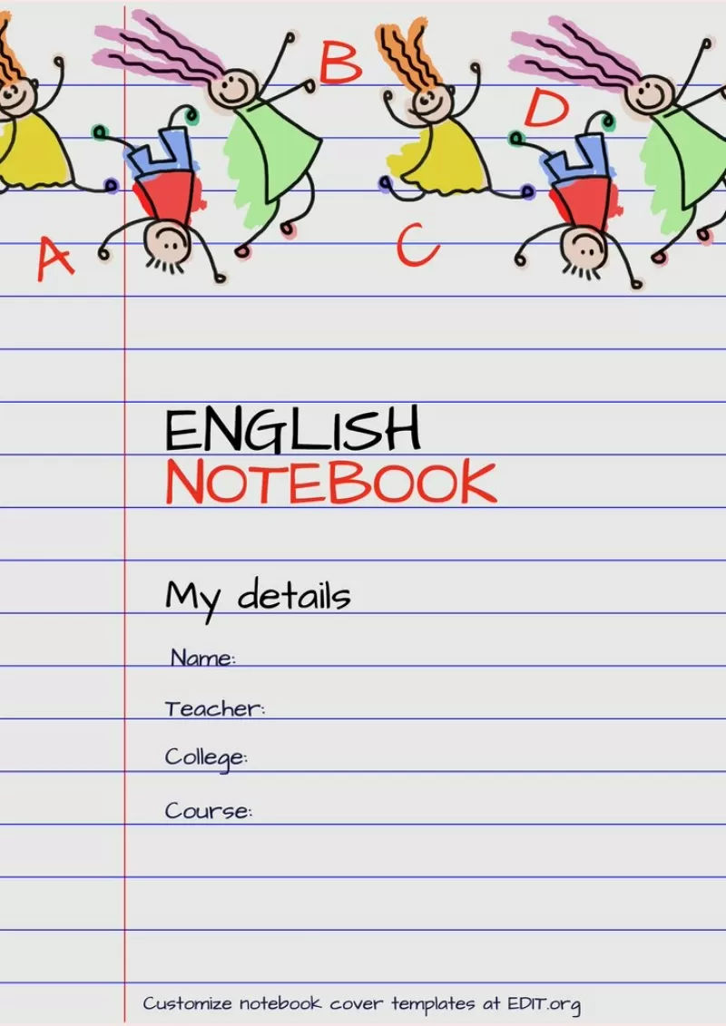 School free notebook cover templates