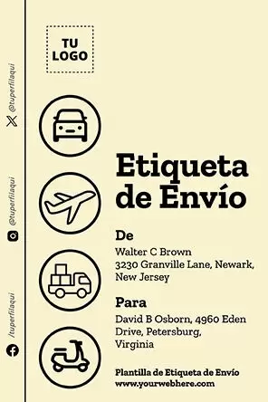 Etiquetas de Envío