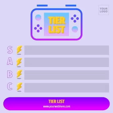 Edit a tier list blank template