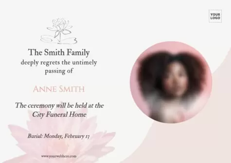 Edit an obituary card