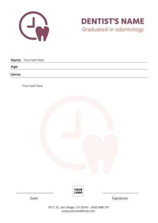 Edit a blank prescription form