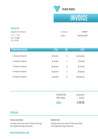 Edit an invoice