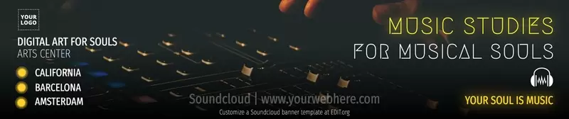 Editable cover Soundcloud to download