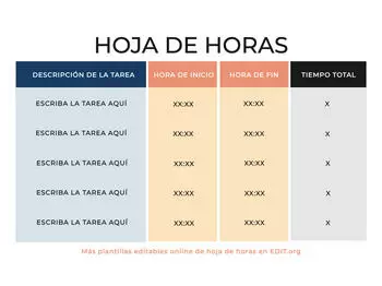 Hojas Control Horario