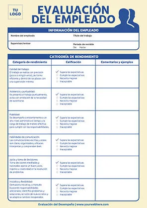 Evaluaciones del Desempeño del Empleado