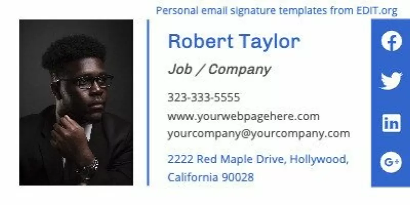 Custom Outlook signature templates free
